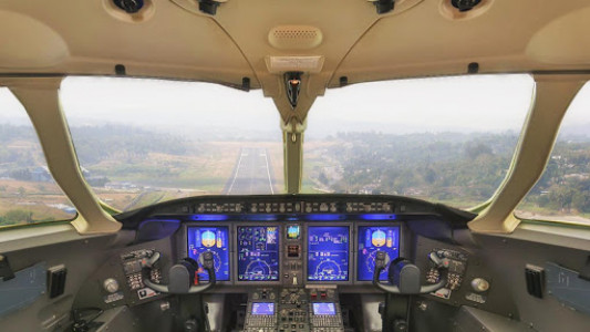 اسکرین شات بازی Flight Simulator 3D: Airplane Pilot 2