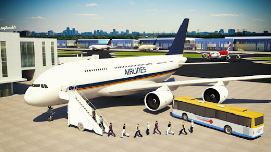 اسکرین شات بازی Flight Simulator 3D: Airplane Pilot 1