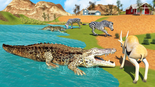 اسکرین شات بازی Hungry Crocodile Wild Hunt Sim 4