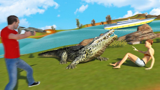 اسکرین شات بازی Hungry Crocodile Simulation 3