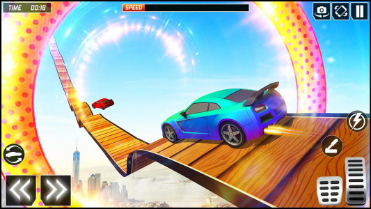 اسکرین شات بازی Mega Car Stunts Race Car Games 3