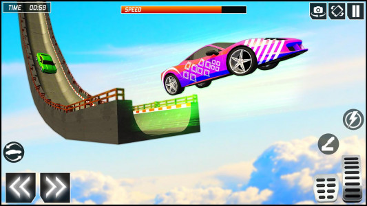 اسکرین شات بازی Mega Car Stunts Race Car Games 7