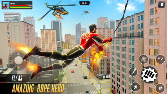 اسکرین شات بازی Spider Rope Hero - Man Fighter 1