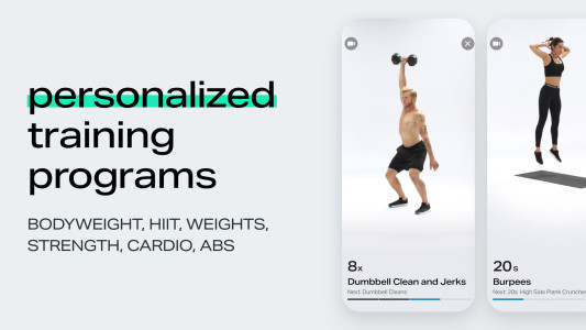 اسکرین شات 3 برنامه Freeletics: Fitness Workouts