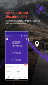 اسکرین شات 1 برنامه My Altitude and Elevation GPS