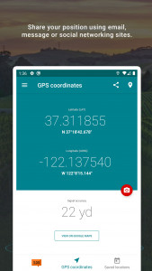 اسکرین شات برنامه My GPS Coordinates 2