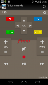 اسکرین شات برنامه Télécommande pour Freebox 1