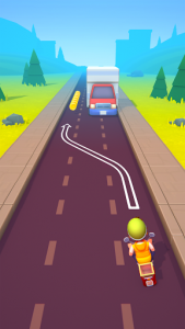 اسکرین شات بازی Deliveryman: running bike race 3D 2