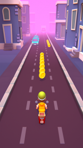 اسکرین شات بازی Deliveryman: running bike race 3D 3
