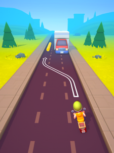 اسکرین شات بازی Deliveryman: running bike race 3D 6