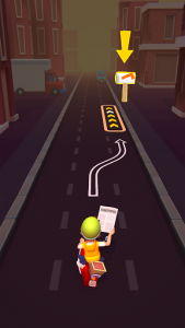 اسکرین شات بازی Deliveryman: running bike race 3D 4