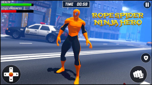 اسکرین شات بازی Rope Spider Ninja Hero: Las Vegas Crime City Fight 5