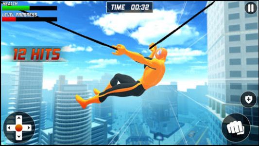 اسکرین شات بازی Rope Spider Ninja Hero: Las Vegas Crime City Fight 3