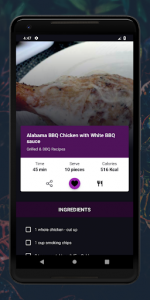 اسکرین شات برنامه Grilled Chicken Recipes & BBQ Chicken Recipes 3