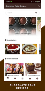 اسکرین شات برنامه Chocolate Cake Recipes: Homemade Chocolate Cake 1