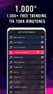 اسکرین شات برنامه Best Tik Tokk Ringtones 3