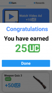اسکرین شات 3 برنامه UC Reward Quiz - Earn UC
