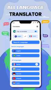 اسکرین شات برنامه All Languages Translator app 1