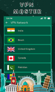 اسکرین شات برنامه VPN Master 3