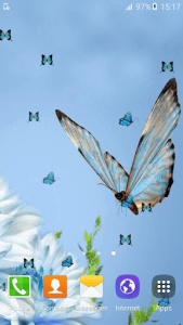 اسکرین شات برنامه Butterfly Live Wallpaper 2
