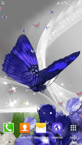 اسکرین شات برنامه Butterfly Live Wallpaper 4