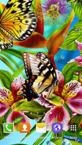 اسکرین شات برنامه Butterfly Live Wallpaper 7