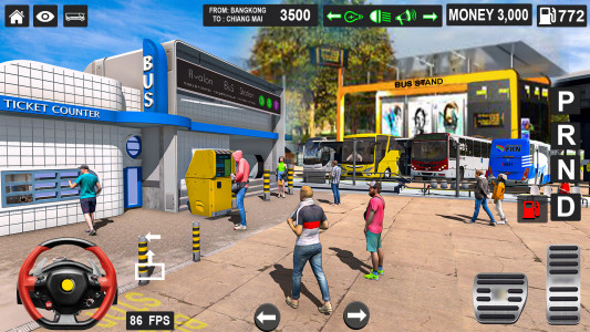 اسکرین شات بازی US City Bus Driving: Bus Games 2