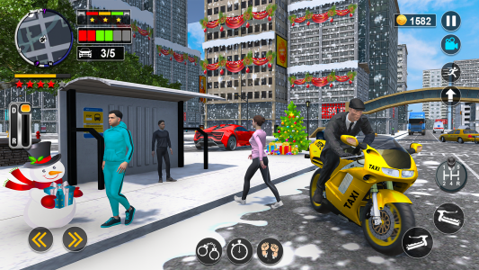 اسکرین شات بازی Moto Rider: Bike Taxi Racing 2