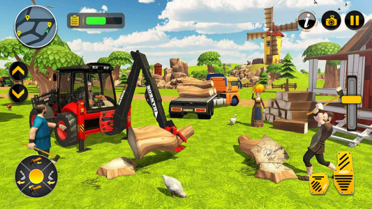 اسکرین شات بازی Village Excavator JCB Games 2