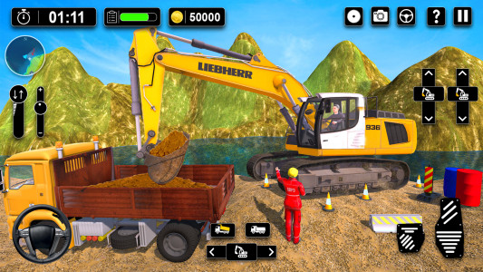 اسکرین شات بازی Heavy Sand Excavator 3D Sim 1