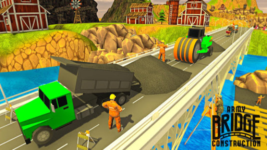 اسکرین شات بازی US Army Bridge Construct River Road Simulator 2