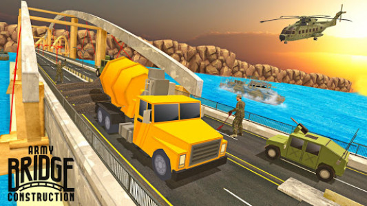 اسکرین شات بازی US Army Bridge Construct River Road Simulator 8