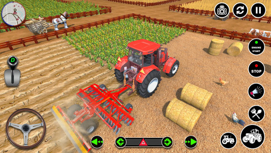 اسکرین شات بازی Farming Games: Tractor Game 3D 1
