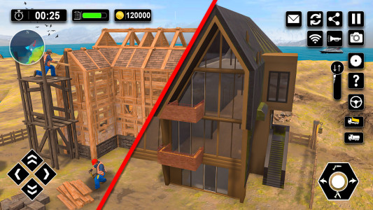 اسکرین شات 4 بازی Wood House Construction Game