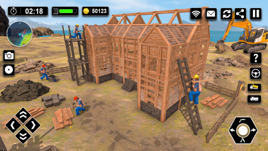 اسکرین شات 3 بازی Wood House Construction Game