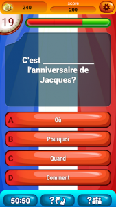 اسکرین شات بازی French Grammar Test Quiz 3