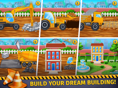 اسکرین شات 1 بازی Build house - Truck wash games