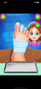 اسکرین شات بازی Nail foot doctor hospital game 2