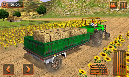 اسکرین شات برنامه Farm Tractor Cargo Driving Sim 2