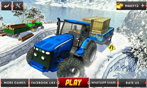 اسکرین شات 1 برنامه Farm Tractor Cargo Driving Sim