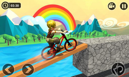 اسکرین شات برنامه Fearless BMX Rider 3