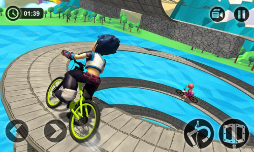 اسکرین شات برنامه Fearless BMX Rider 4