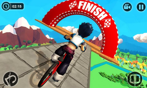 اسکرین شات برنامه Fearless BMX Rider 2