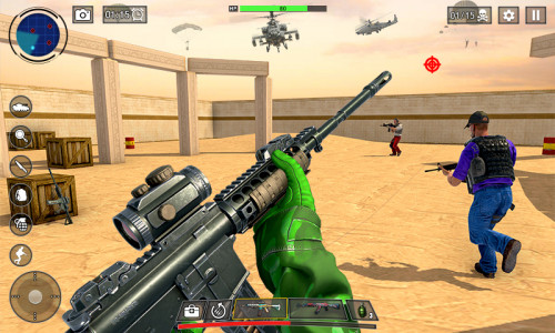 اسکرین شات بازی FPS War Game: Offline Gun Game 1