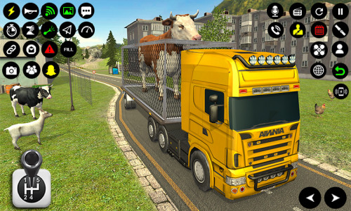 اسکرین شات بازی Farm Animal Truck Driver Game 6