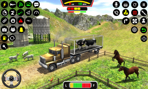 اسکرین شات بازی Farm Animal Truck Driver Game 5