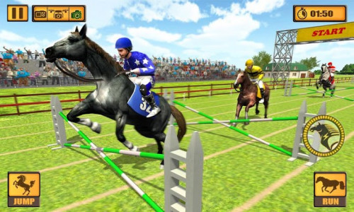 اسکرین شات بازی Horse Riding Rival: Multiplayer Derby Racing 3