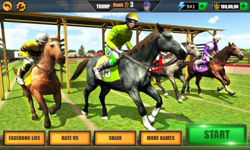 اسکرین شات بازی Horse Riding Rival: Multiplayer Derby Racing 1