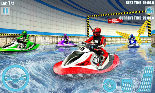 اسکرین شات برنامه Water Jet Ski Boat Racing 3D 5