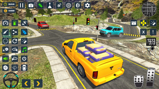 اسکرین شات 6 برنامه Offroad Pickup Truck Cargo Sim